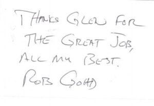 Testimonial handwriting image